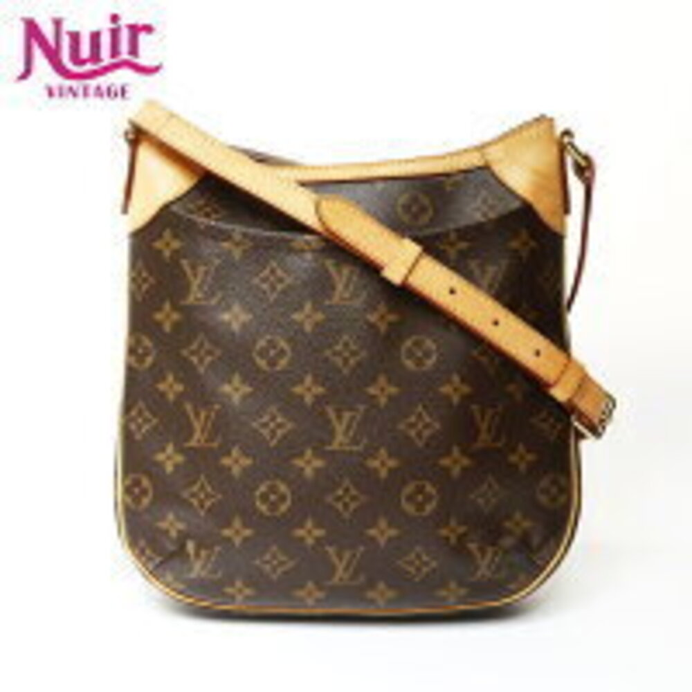 Louis Vuitton Monogram Odeon Shoulder Bag Brown